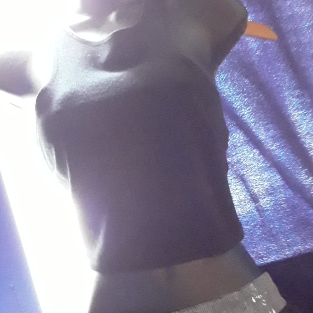 Black crop top